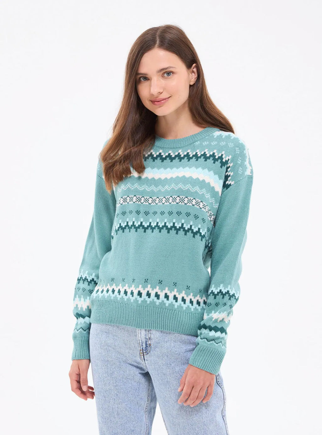Jacquard effect jumper