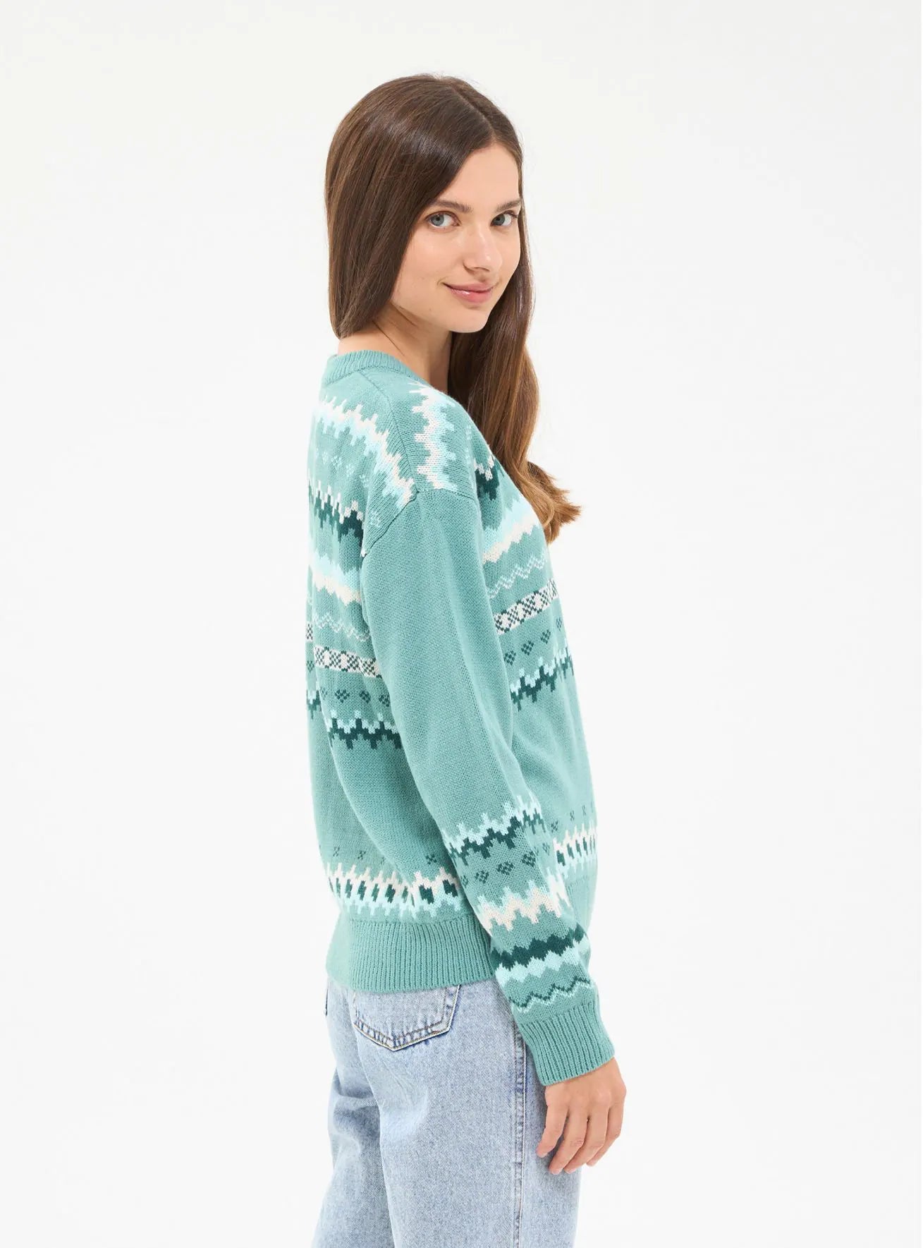 Jacquard effect jumper