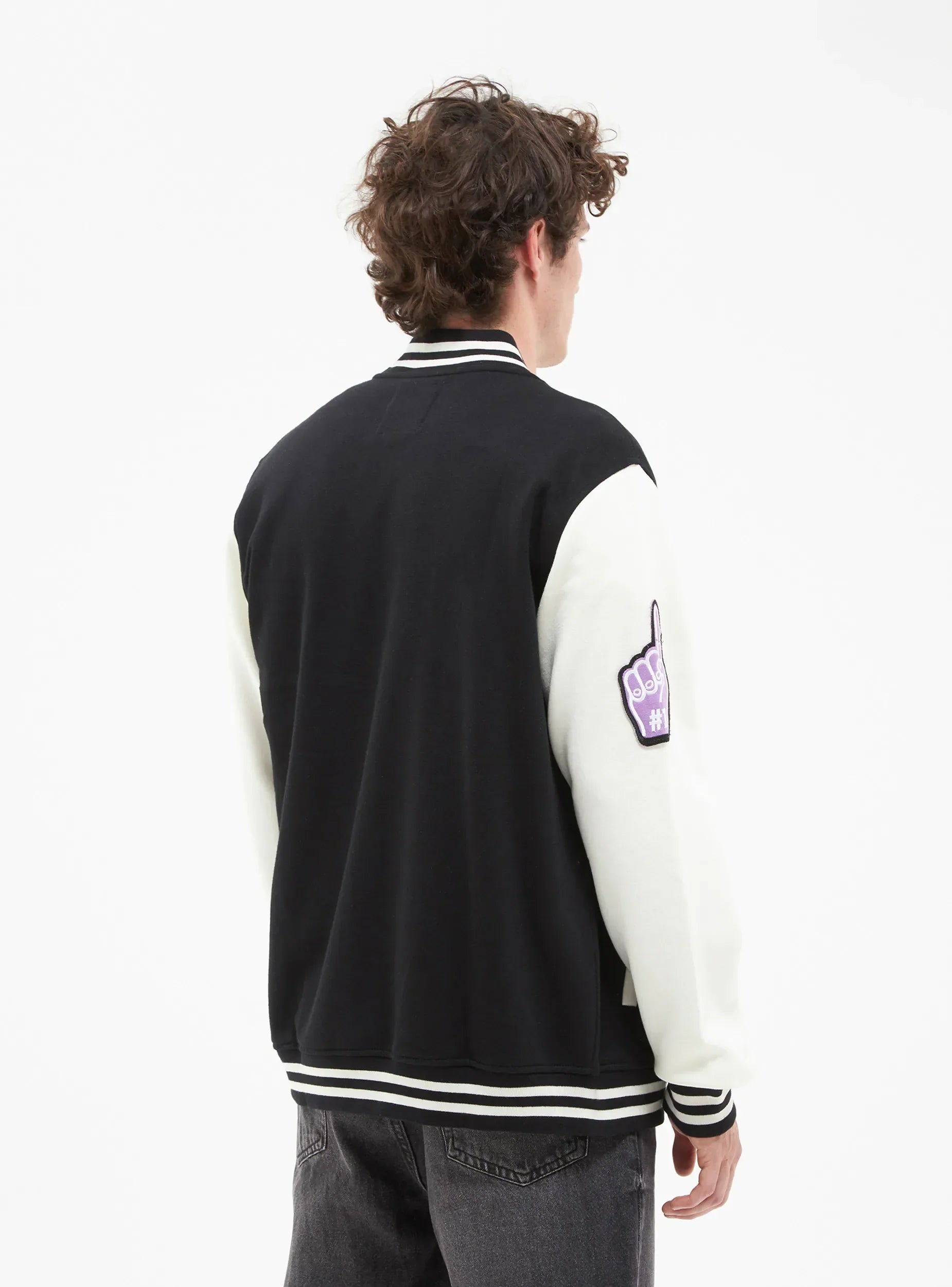 Varsity bomber jacket