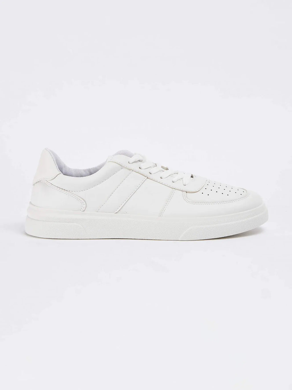 Faux leather sneakers