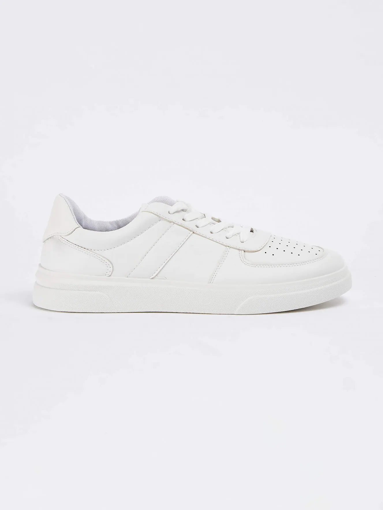 Faux leather sneakers