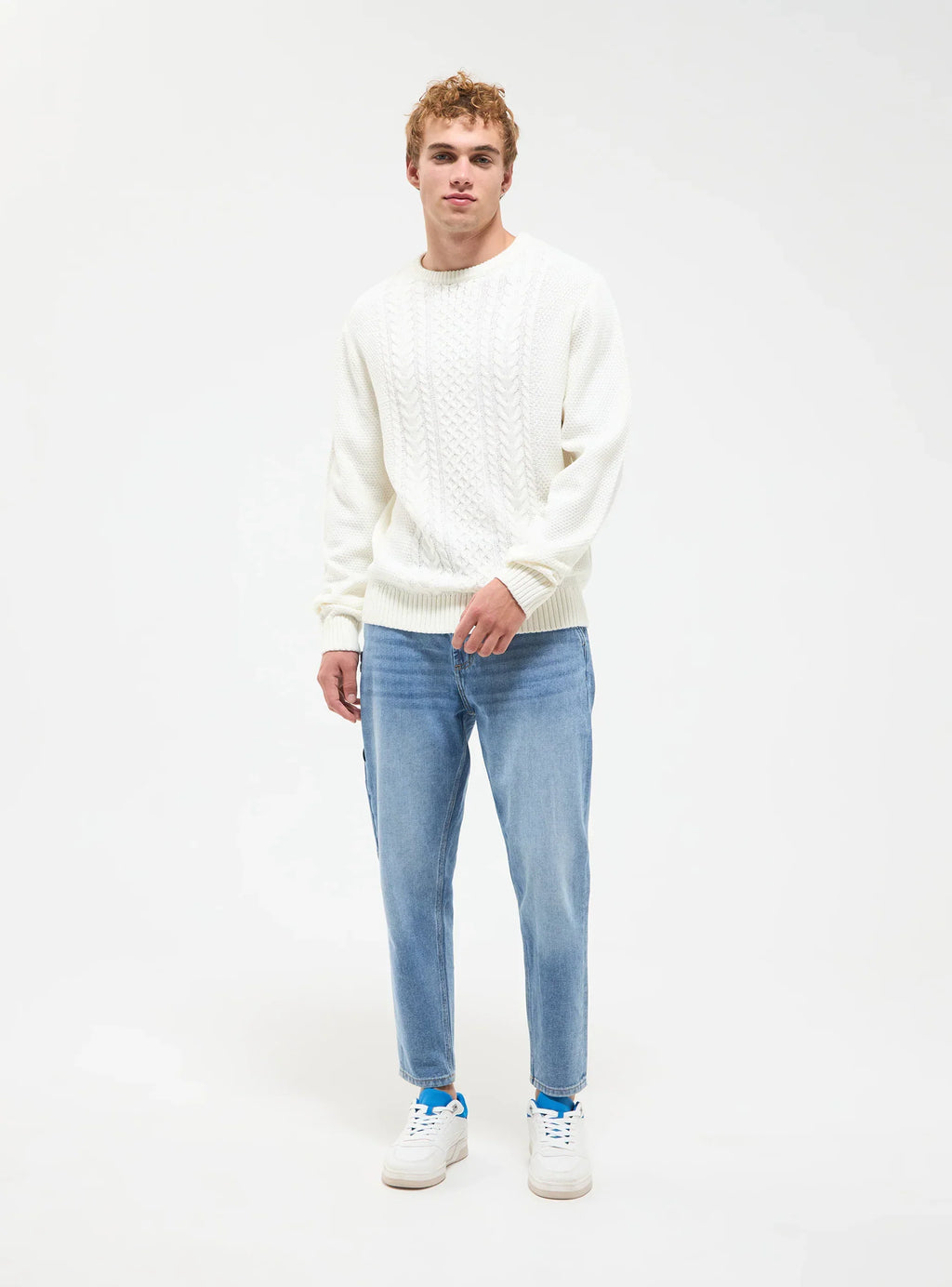 Cable knit sweater Wool