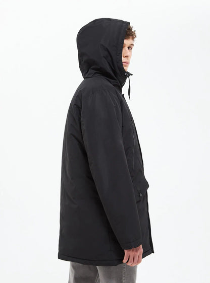 Hooded parka in nylon