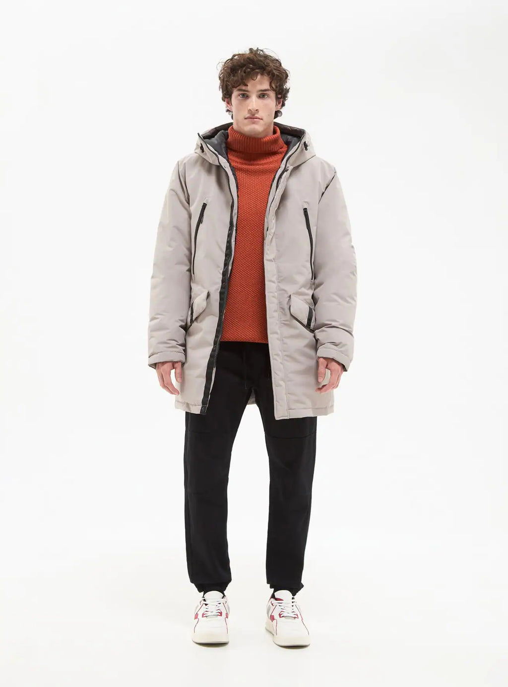 Ghiaccio hooded nylon parka