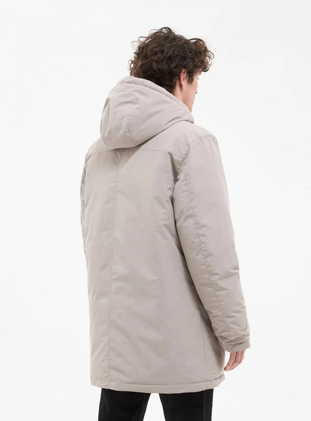Hooded parka in nylon